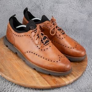 Cole Haan 4.ZeroGrand Wingtip Oxford Tan Brown Shoes Men's Size 12 C31884